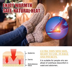 Self Adhesive Disposable Foot Warmers Patches, Up to 8 Hours Long Lasting Natural Heat Foot Warm Stickers